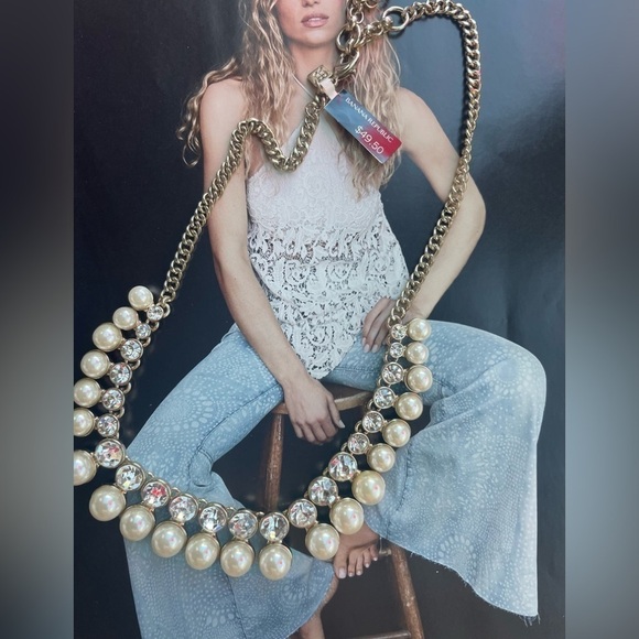 New - BR PEARL statement necklace - Picture 1 of 4